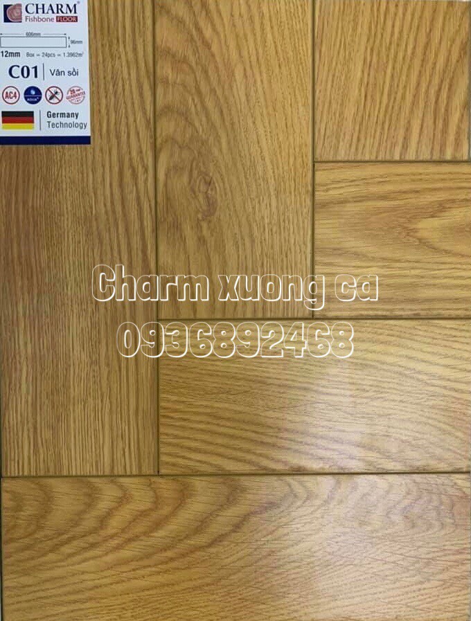 sàn gỗ charm xương cá c01